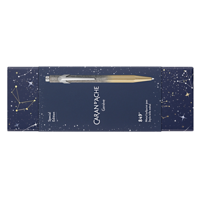 Caran dAche 849 Cosmic Blue Gold kuličkové pero