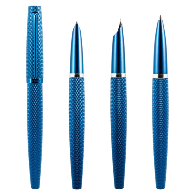 Diplomat Viper Guilloche Blue plnicí pero