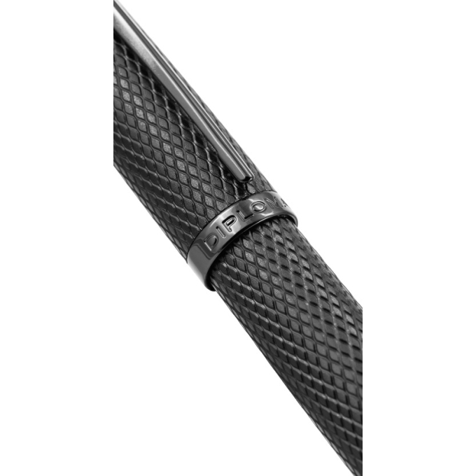 Diplomat Viper Guilloche Black keramické pero