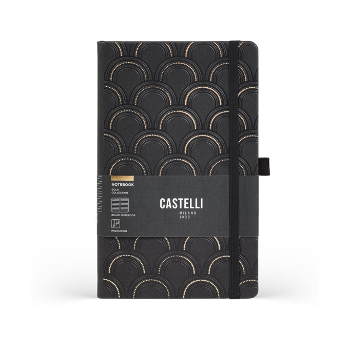 Castelli Gold Art Deco L linkovaný zápisník