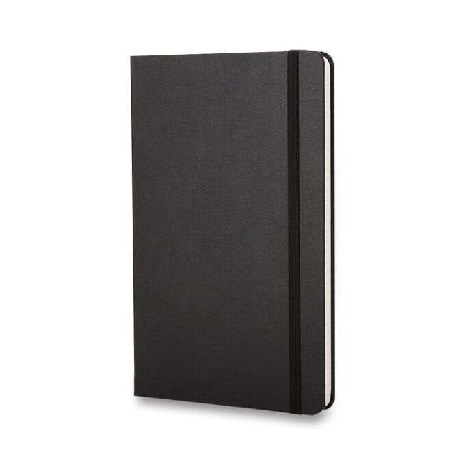 Zápisník Moleskine A5 linkovaný černý tvrdé desky