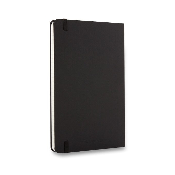 Zápisník Moleskine A5 linkovaný černý tvrdé desky