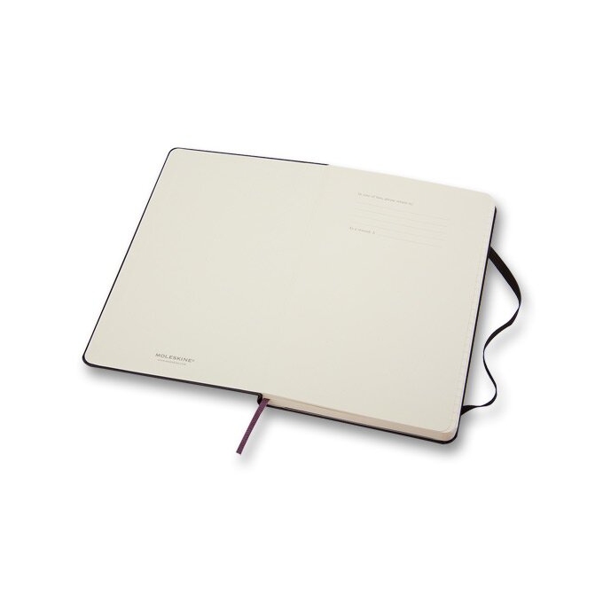 Zápisník Moleskine A5 linkovaný černý tvrdé desky