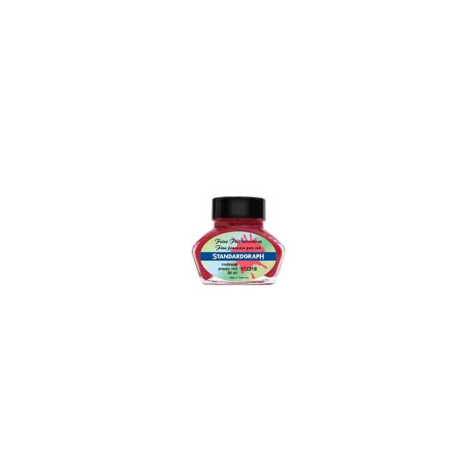 Standardgraph Poppy Red lahvičkový inkoust 30 ml