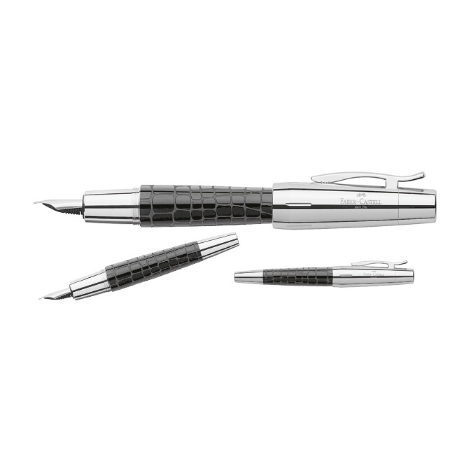 Faber-Castell E-Motion Croco Black plnicí pero