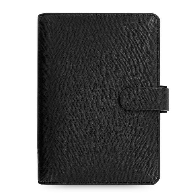 Filofax Saffiano Osobní černý diář