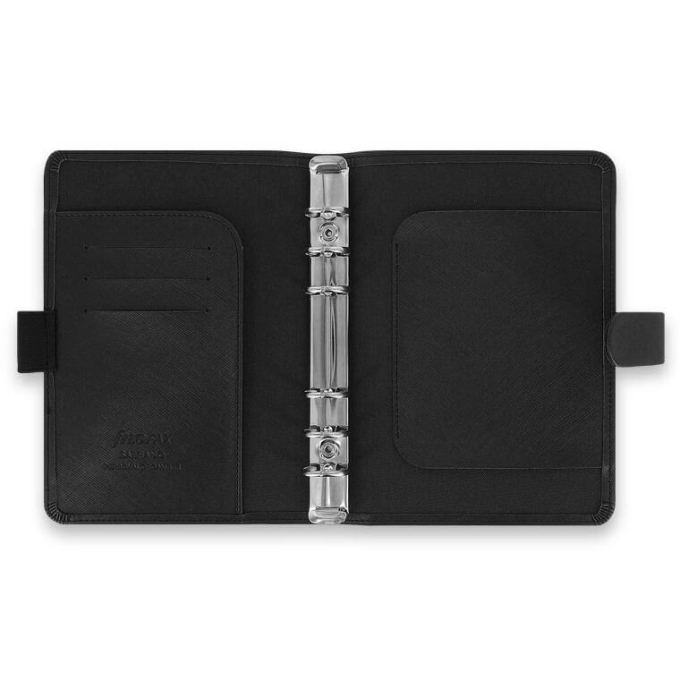 Filofax Saffiano Osobní černý diář
