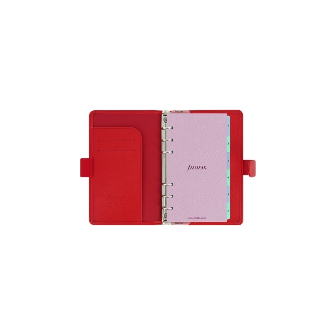 Filofax Saffiano Compact červený diář