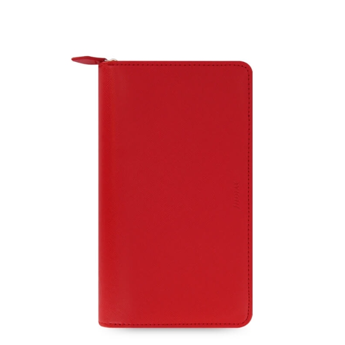 Filofax Saffiano ZIP Compact červený diář