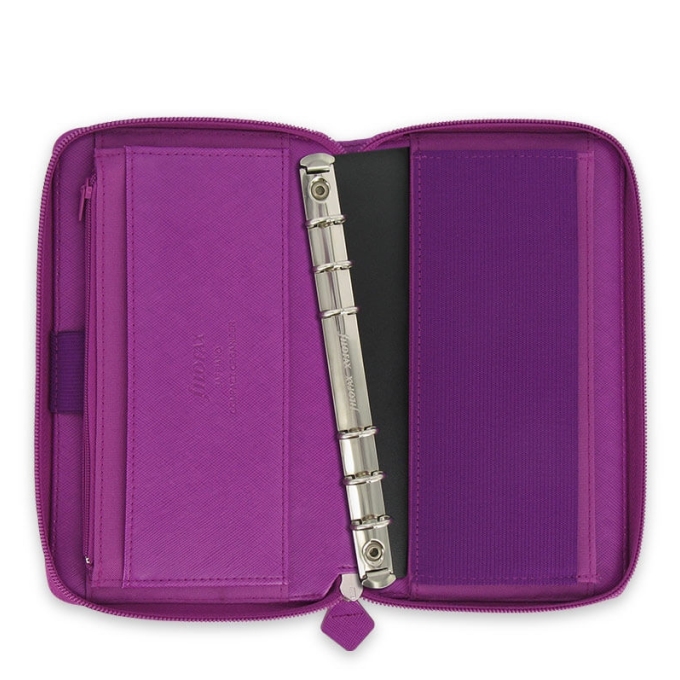 Filofax Saffiano ZIP Compact malinový diář