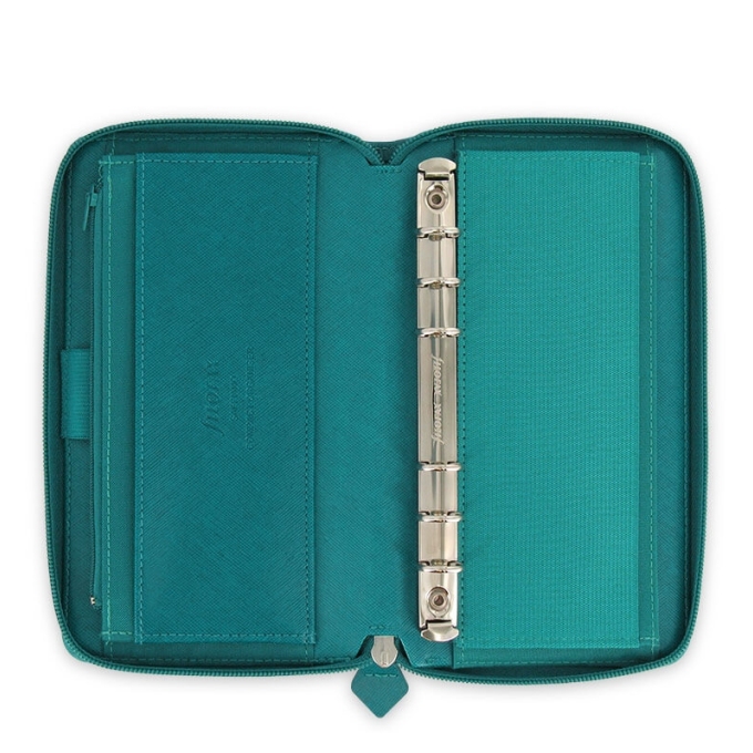Filofax Saffiano ZIP Compact akvamarín diář