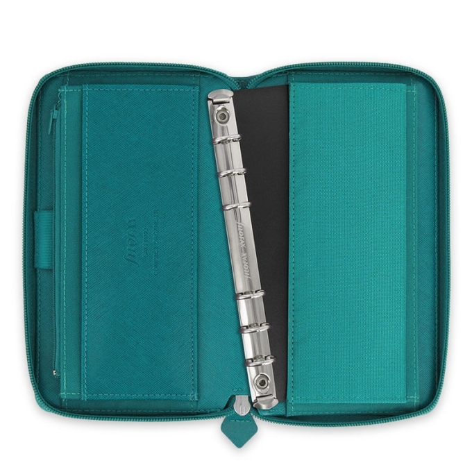 Filofax Saffiano ZIP Compact akvamarín diář