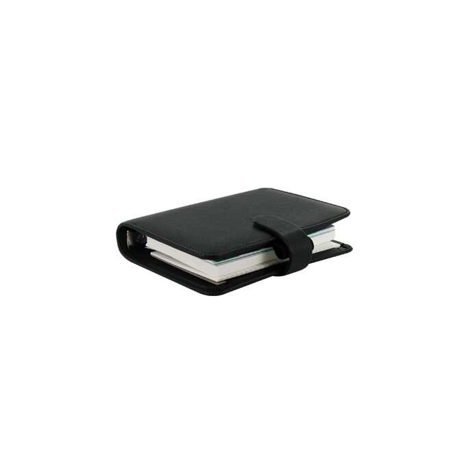 Filofax Saffiano Kapesní černý diář