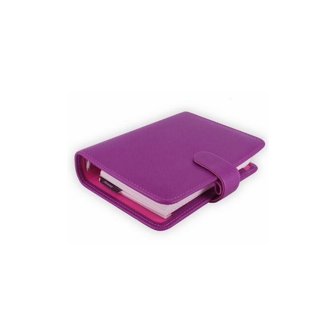Filofax Saffiano kapesní malinový diář