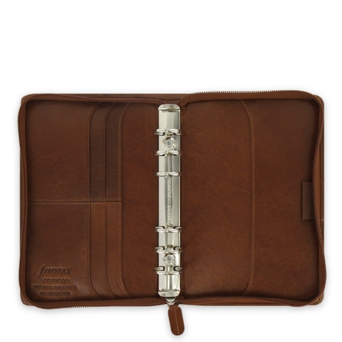 Filofax Lockwood Zip osobní hnědý diář