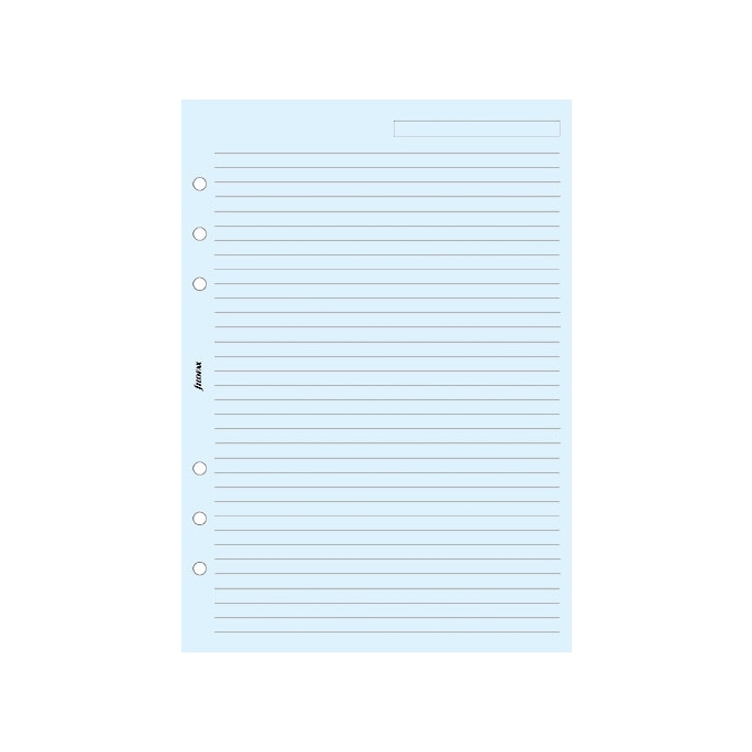 Filofax A5 linkovaný papír, modrý, 25 listů