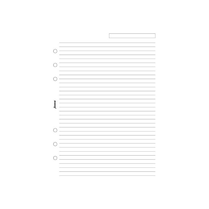 Filofax A5 linkovaný papír, bílý, 25 listů