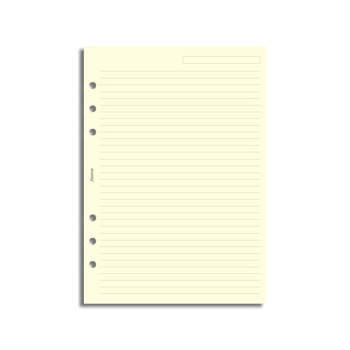 Filofax A5 linkovaný papír, krémový, 25 listů