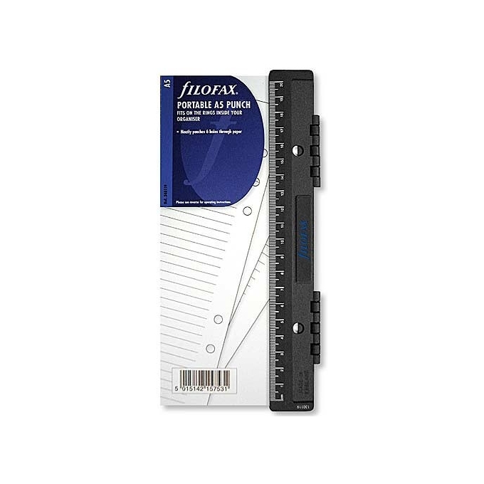 Filofax A5 děrovač plastový, přenosný