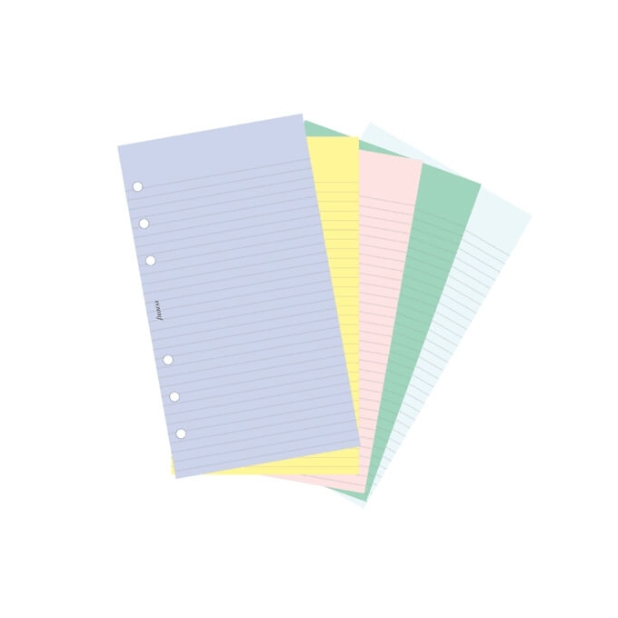 Filofax papír linkovaný i nelinkovaný, 5 barev, 100 listů  - Osobní