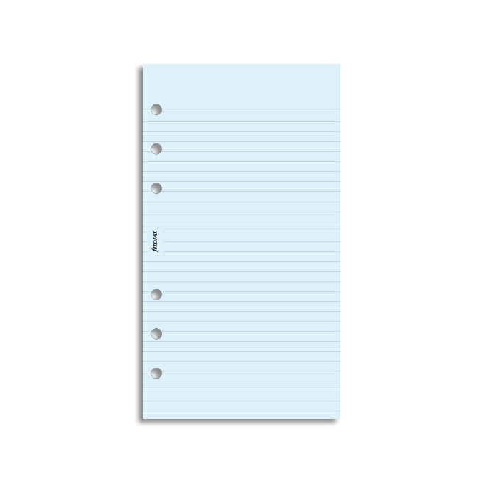 Filofax linkovaný papír modrý 30 listů - Osobní