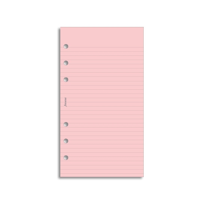 Filofax linkovaný papír růžový 30 listů - Osobní