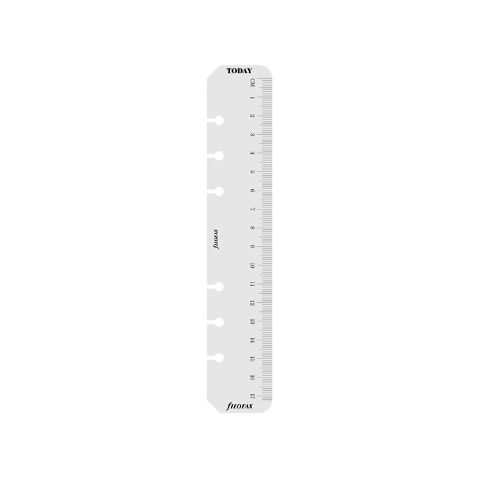 Filofax pravítko / záložka transparentní - Osobní