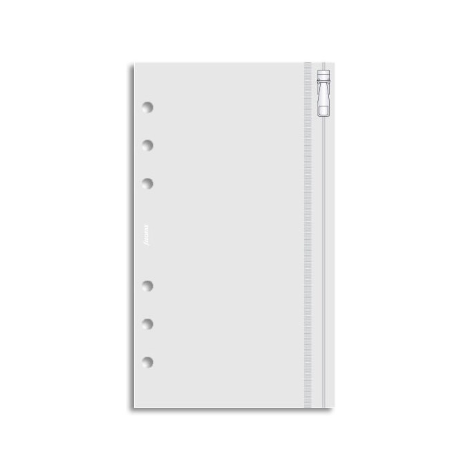 Filofax průhledná obálka se zipem - Osobní