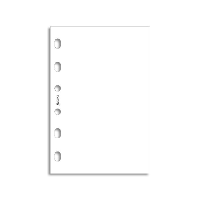 Filofax papír nelinkovaný bílý, 30 listů - kapesní