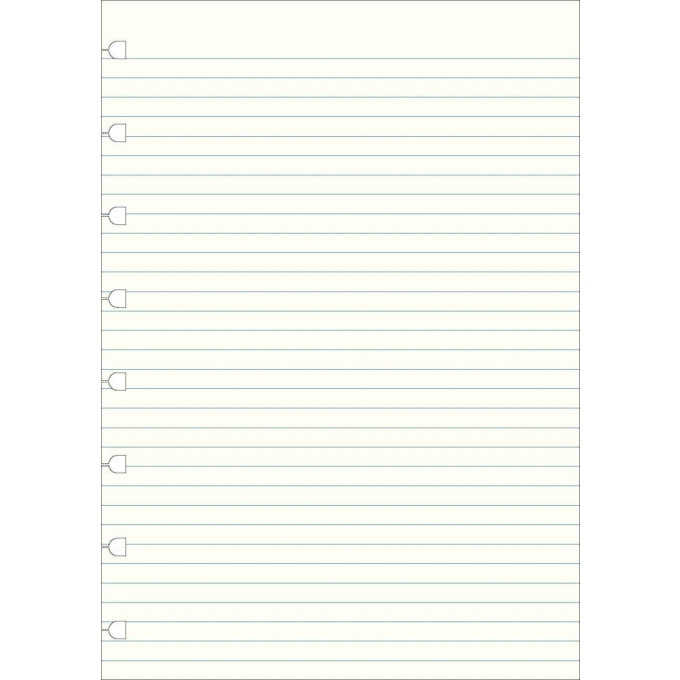 Filofax náhradní listy do zápisníků A4 - linkované