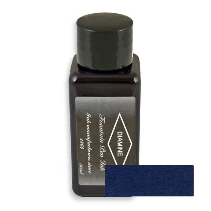 Diamine Blue Black lahvičkový inkoust 30 ml
