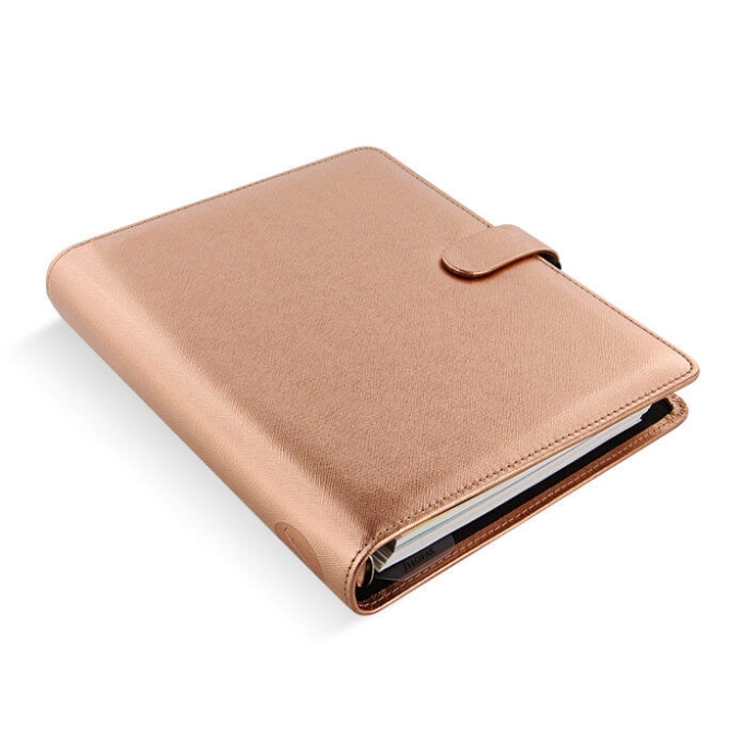 Filofax Saffiano Rose Gold A5 diář