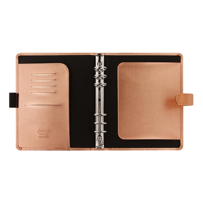 Filofax Saffiano Rose Gold A5 diář
