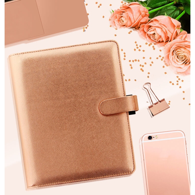 Filofax Saffiano Rose Gold A5 diář