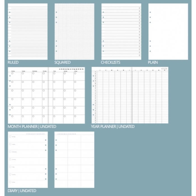 Filofax Clipbook A5 Pastels Vista Blue