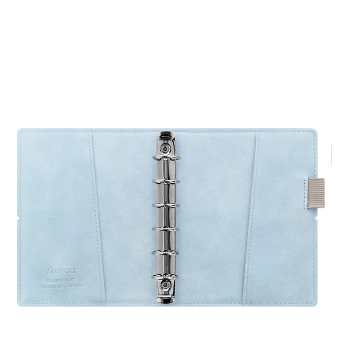 Diář Filofax Domino Soft kapesní pastelový modrý