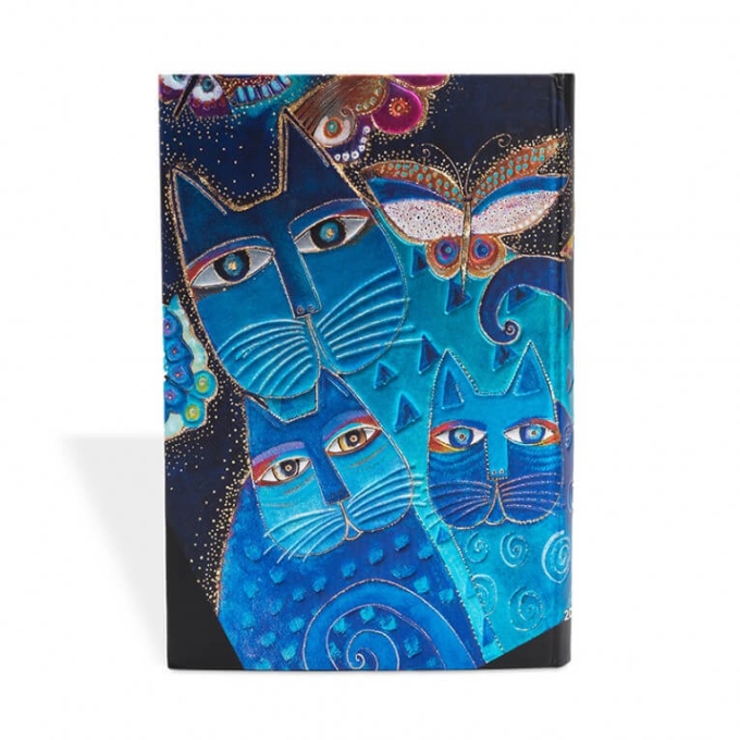 Paperblanks zápisník Blue Cats and Butterflies Midi