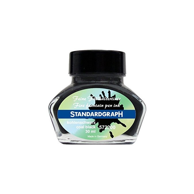 Standardgraph Coal Black lahvičkový inkoust 30 ml