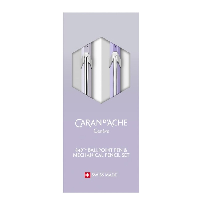 Caran dAche 849 Blooming Lavender sada kuličkového pera a mechanické tužky