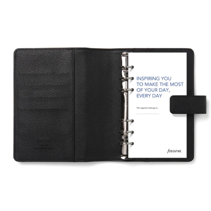 Filofax Camden Osobní černý diář