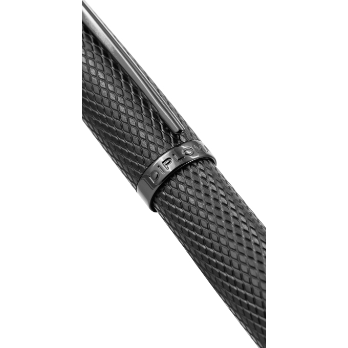 Diplomat Viper Guilloche Black kuličkové pero