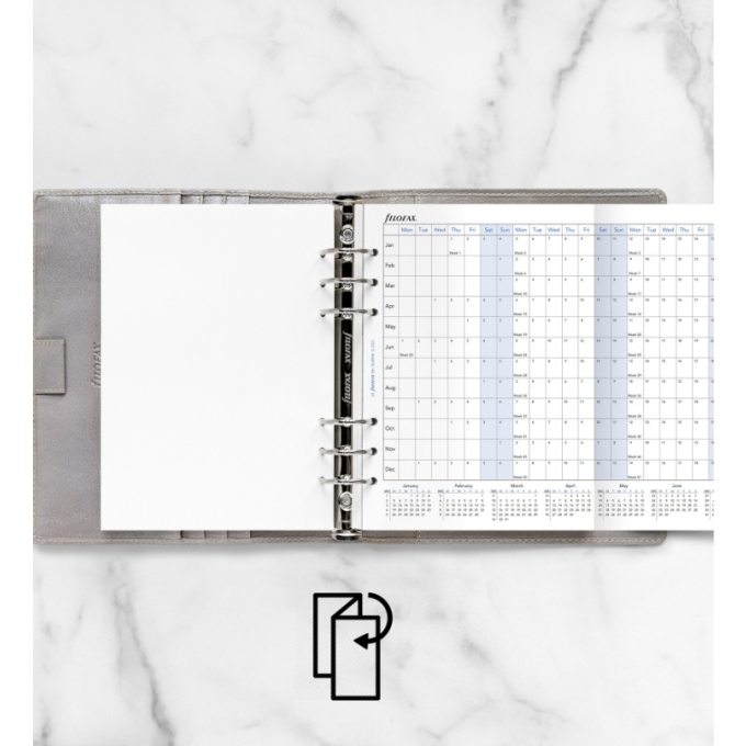 Filofax horizontální kalendář 2026 plánovací AJ - A5