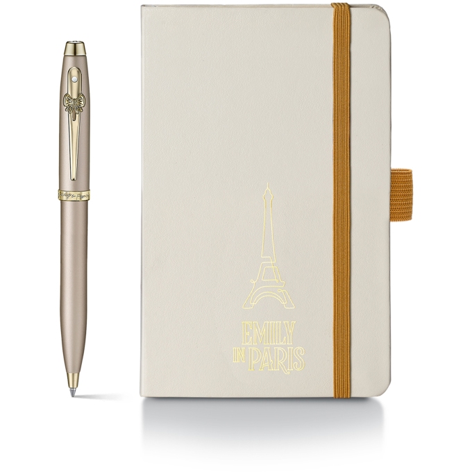 Sheaffer 100 Champagne Emily in Paris GT dárková sada se zápisníkem