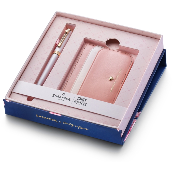Sheaffer Prelude Mini Emily in Paris GT dárková sada s pouzdrem na karty