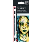 Marabu Graphix Aqua Pen Metropolitan fixy 6 ks