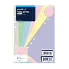 Filofax A5 tečkované papíry pastelové, 60 listů