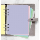 Filofax A5 tečkované papíry pastelové, 60 listů