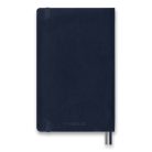 Zápisník Moleskine L čistý modrý měkké desky