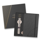 Parker Royal Sonnet Stainless Steel CT dárková sada se zápisníkem