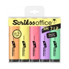 Scrikss SH712 Pastel zvýrazňovače sada 5 ks